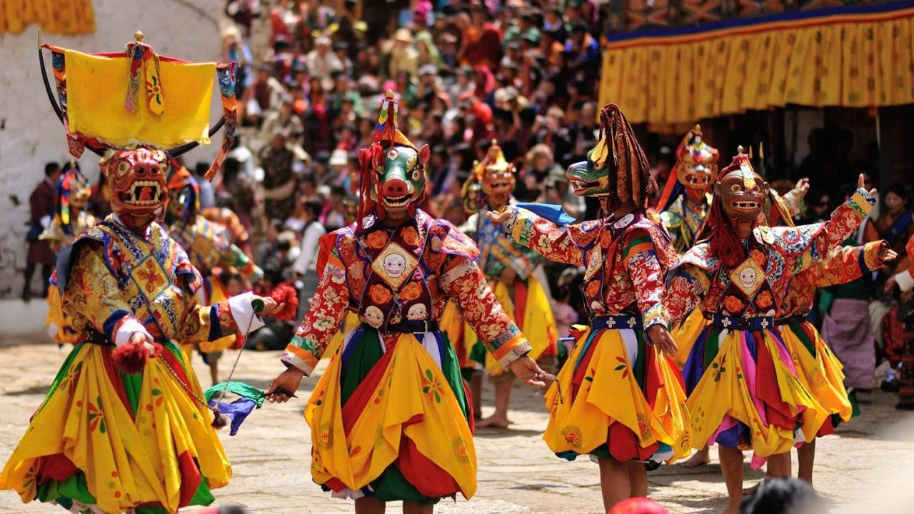 Paro Tshechu, one of Bhutan’s most vibrant and sacred festivals.