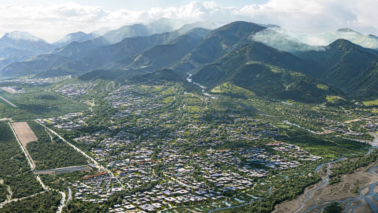 Ariel view of Gelephu
