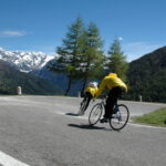 Downhill,Bike,Between,Mountain,Roads