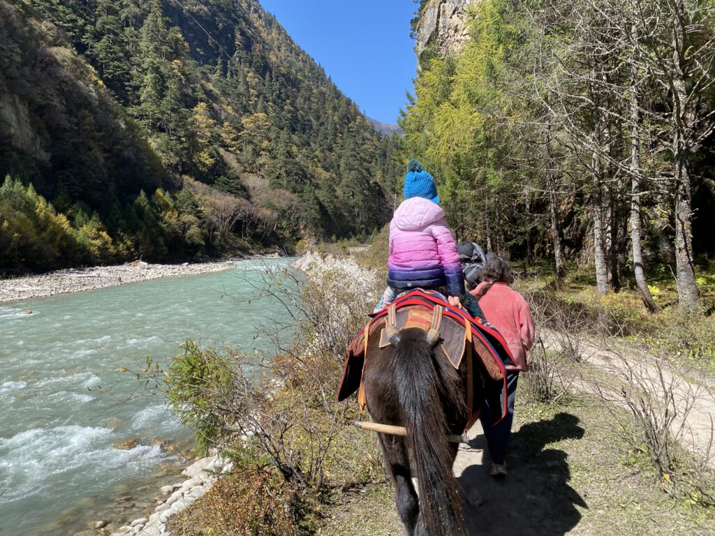 Horseriding in Bhutan